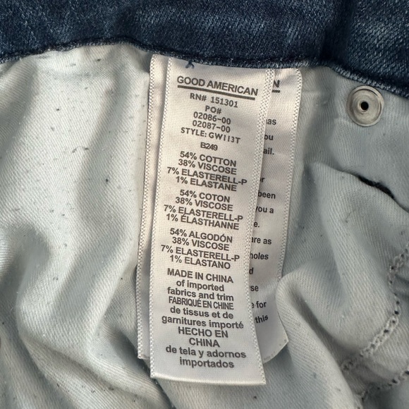 Good American Good Waist distressed skinny jean size 10/30 - Picture 5 of 5